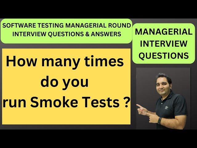 Managerial Testing Interview Questions| Scenario Based Questions| RD Automation Learning