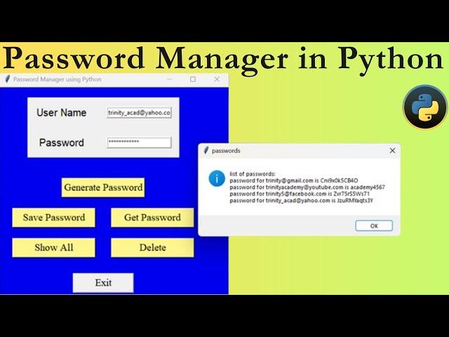 Creating a Password Manager in Python