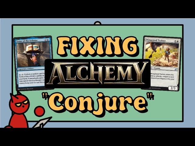 Is "Conjure" Playable in Paper? Fixing Alchemy's Mechanics