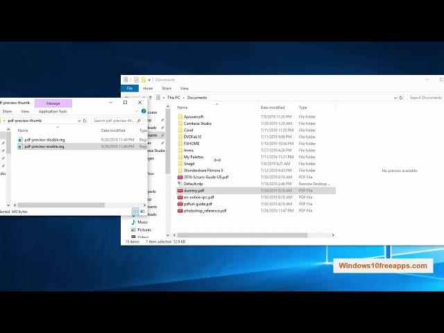 How To Show PDF File on PREVIEW PANE In Windows 10