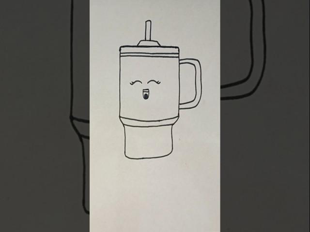 How to draw a water bottle #drawing #cutedraws #waterbottle