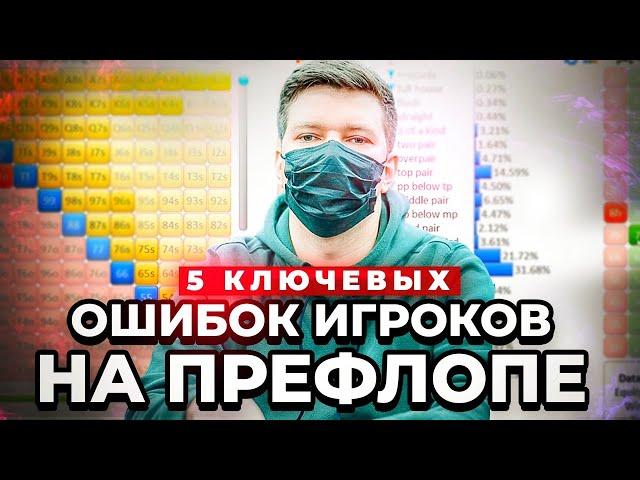 #6 Игра на префлопе | 5 ключевых ошибок игроков низких лимитов.