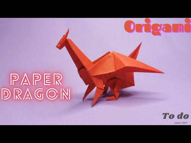 оригами дракон, как сделать из бумаги оригами дракон| Origami Dragon|