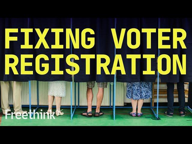 Registering to vote is unnecessarily complicated. Here’s 1 simple solution: