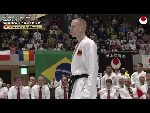 JKA World Championships 2024 Karate, Tom Priebernig vs. Yusuke Haga, Mawashi Ippon