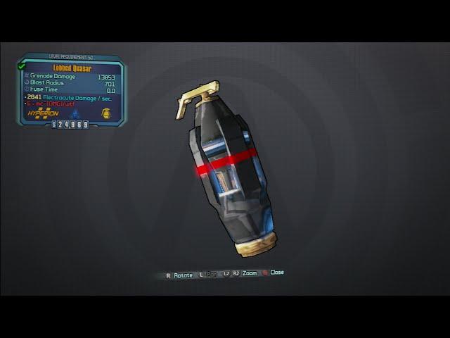 Borderlands The Presequel: Quasar Legendary Grenade Mod