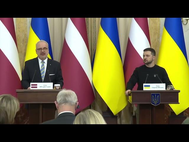 Зеленський і Президент Латвійської Республіки зробили заяви після зустрічі у Львові