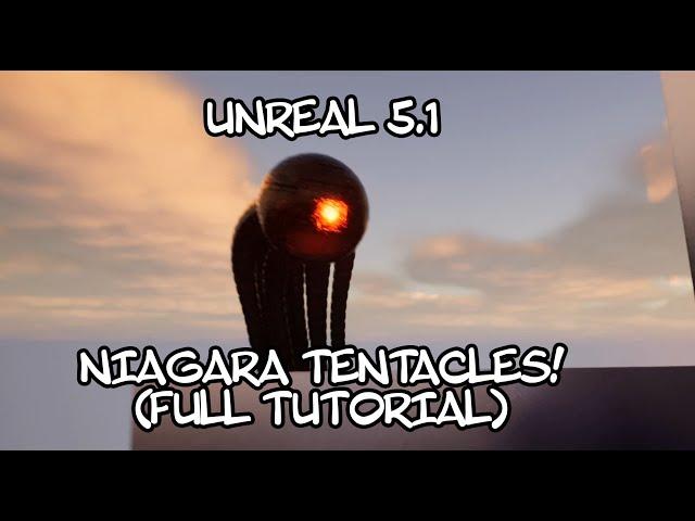 Unreal Niagara - Tentacle effect with physics simulation (FULL TUTORIAL)