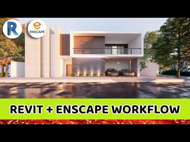 Revit+Enscape 3.0 - Exterior Render Tutorial - Workflow #10