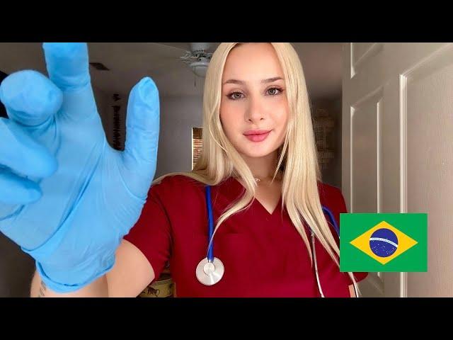 ASMR in Portuguese! Cranial Nerve Exam nurse roleplay