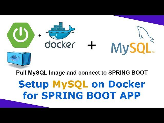 How to set up MySQL database in docker and connect sping boot app to MySQL | MySQL Docker Part - 2