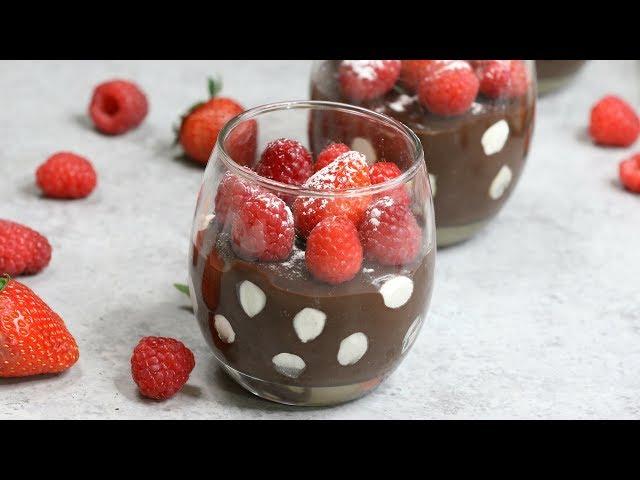 Quick Polka Dot Chocolate Pudding