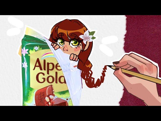 Превращаю ШОКОЛАД В ДЕВОЧЕК // Хуманизация Вкусов Шоколадок Alpen Gold