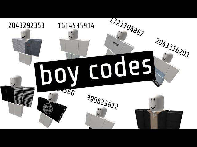 ROBLOXIAN HIGHSCHOOL BOY CODES