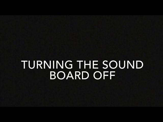 Women's ministry tech training - turning the sound board on and off