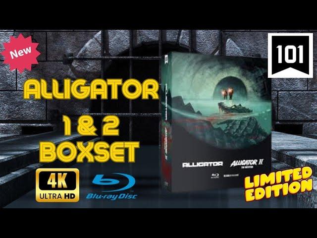 NEW 101 FILMS ALLIGATOR  4 K BLU-RAY + ALLIGATOR 2 ON BLU-RAY 4 DISC  BOXSET