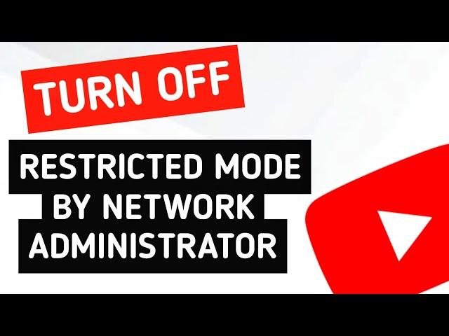 How To FIX & TURN OFF YouTube Restricted Mode Turned On By Your Network Administrator | (Mobile+PC)