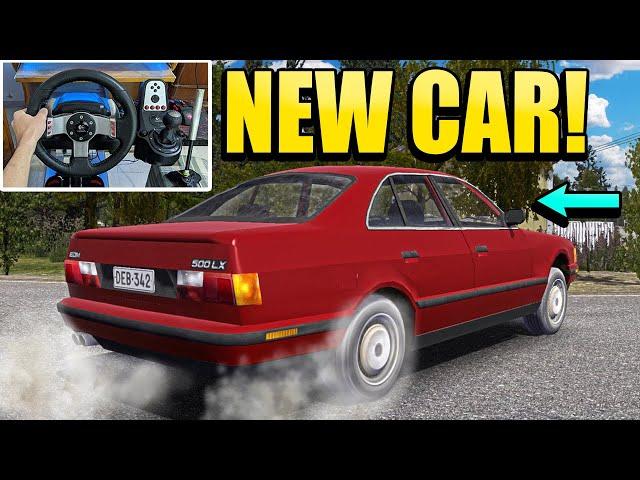 Driving EDM 500LX Went BAD! - My Summer Car Mods W/ Logitech G27 + Wheel Cam #47