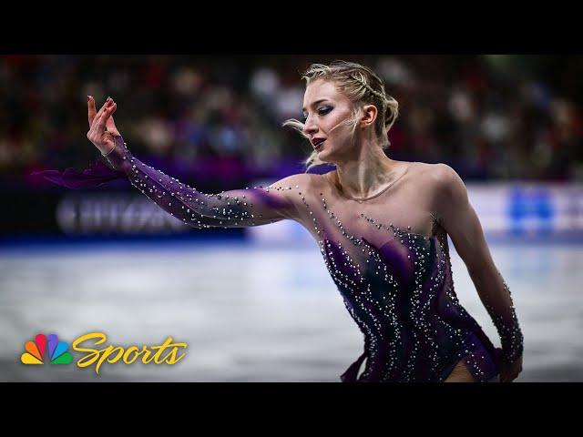 Amber Glenn's GLORIOUS free skate earns her Grand Prix Final victory in France | NBC Sports