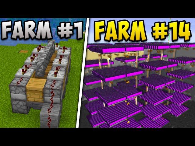 I Built Every MEGA Farm in Hardcore Minecraft