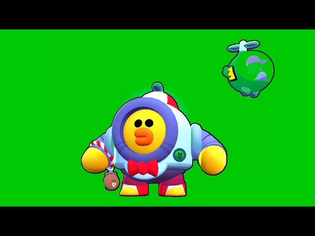 Brawl Stars Sally Nani green screen