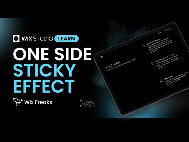 How to Create One Side Sticky Effect on Wix Studio | Wix Freaks