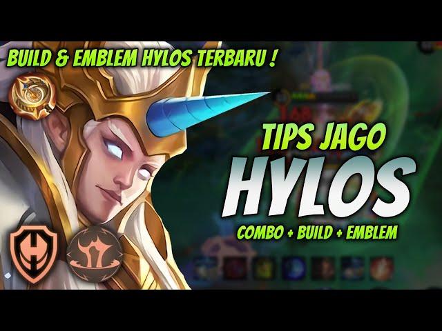 CARA MAIN HYLOS META TERBARU ! BUILD & EMBLEM HYLOS TERKUAT 2024 ! | HYLOS EXP LANE GAMEPLAY