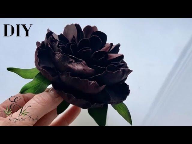 МК для НОВИЧКОВ  совсем БЕЗ ИНСТРУМЕНТОВ и ШАБЛОНОВ|ПИОН из фоамирана | Flowers with your own hands