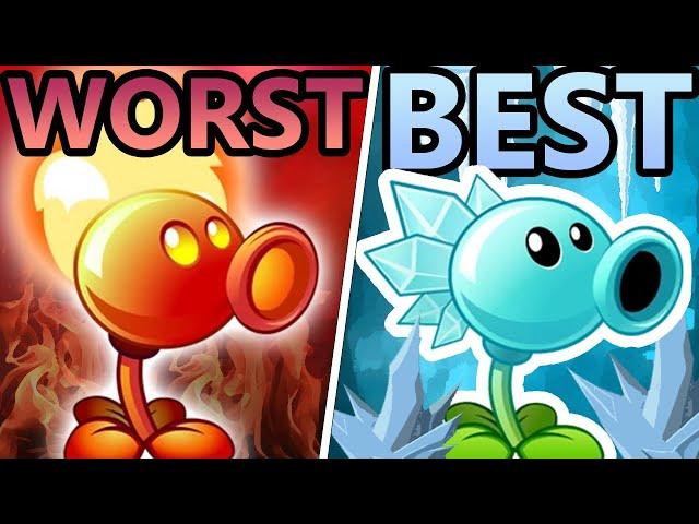 Ranking every peashooter from WORST to BEST. (PvZ2)