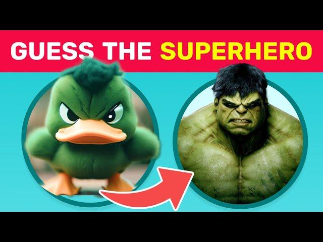 Guess the Superhero by Animal ‍️ Marvel / DC Hero Quiz