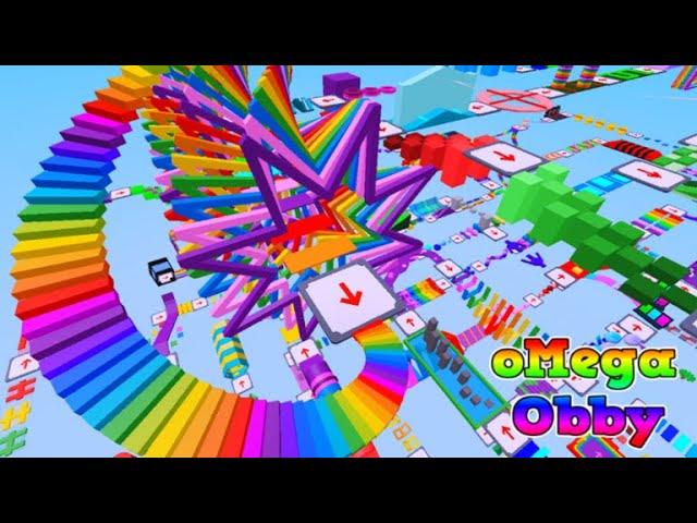 Roblox Omega Obby  625 all Stages Completed!!!(UnCut)