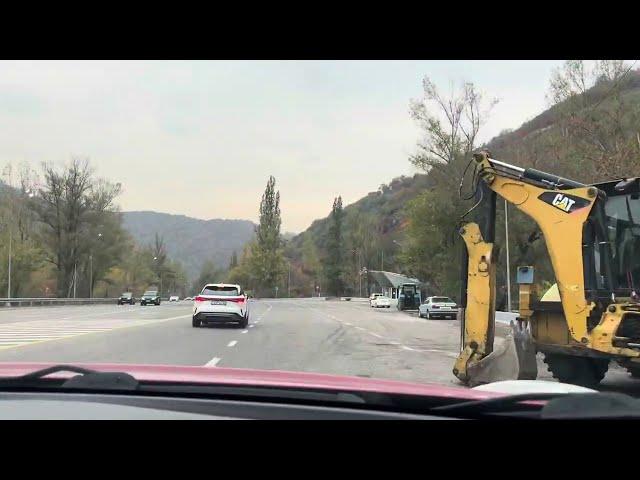 Almaty road trip. Дороги нашего города.Едем вниз с Медео. Осень 2024 #kazakhstan #roads #almaty