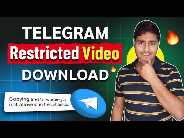 Telegram restricted content download | How to save restricted content in Telegram