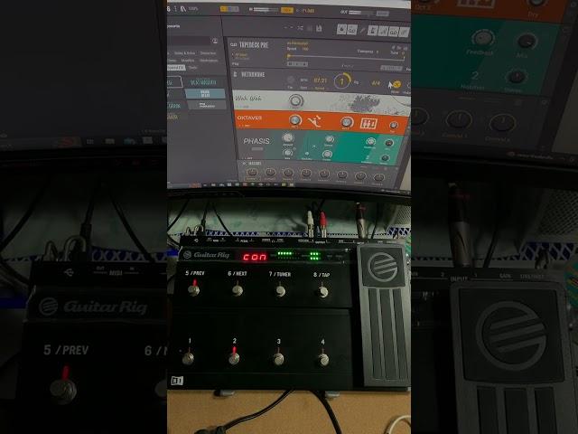 Rig Kontrol 3 : Audio Interface/Foot/Pedal Controller Native Instruments : Guitar Rig 6 testing