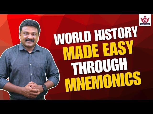 World History made easy through Mnemonics | UPSC CSE | Gallant IAS