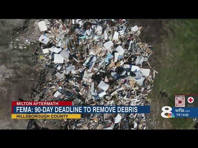 City of Tampa works to remove storm debris within 90 days