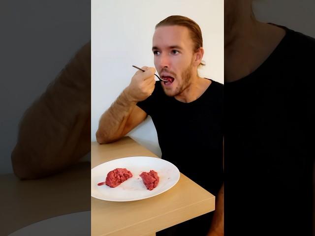 A RAW Meatball  #shorts @guga @GugaFoods