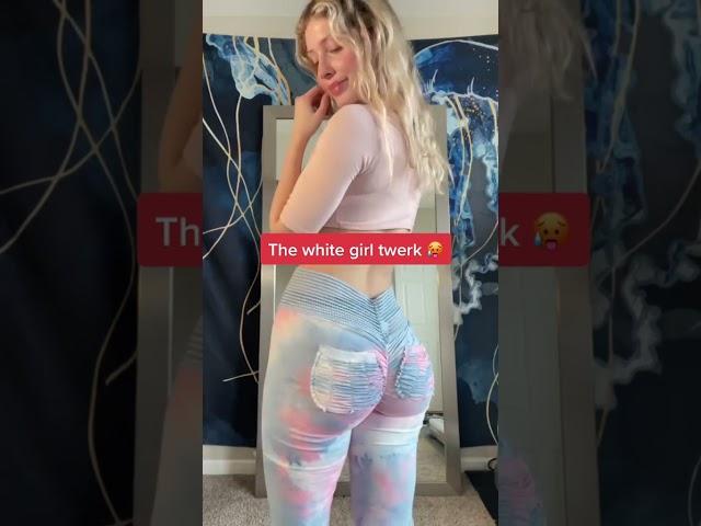 TikTok - Have you ever seen a white girl twerk ? challenge - Tik Tok sexy blonde twerking