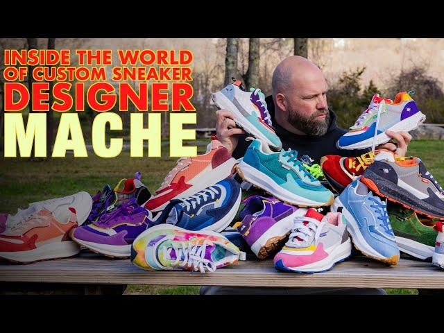 INSIDE THE WORLD OF SNEAKER CUSTOMIZER MACHE !!!