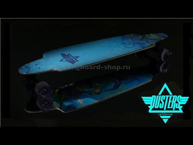 Купить лонгборд Dusters S6 Kraken Longboard Blue/Purple 38 магазин лонгбордов