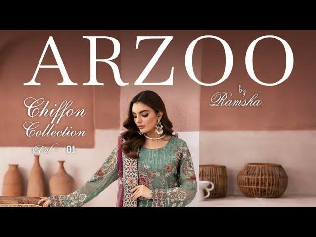 Arzoo Chiffon Collection'24 By Ramsha vol-1