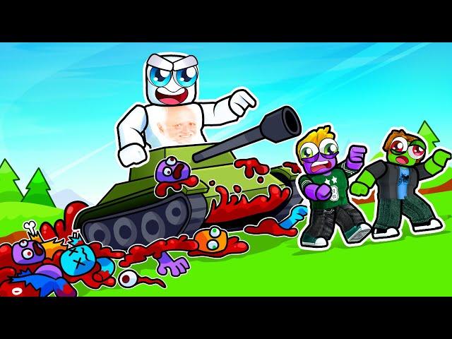 Upgrading my TANK to Destroy Zombies in Roblox Undead Defense!