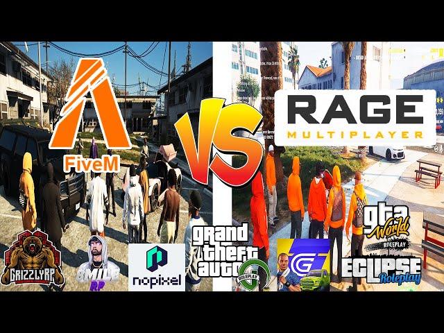 Top Best Free Fivem Vs. Ragemp GTA Roleplay Servers(2022) Non Whitelist Servers Grizzley World Pt. 1