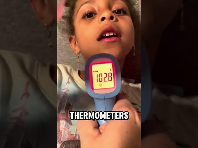 Fevers in kids can be hard to take.  Here is a doctor mom hack!  #fever #thermometer #momhack