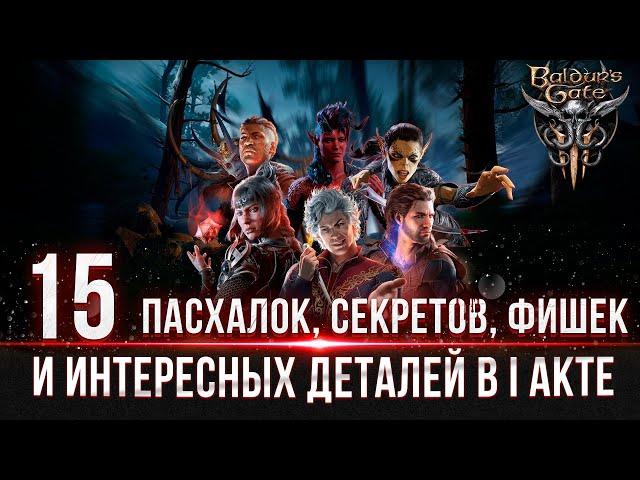 Baldur's Gate 3  - (АКТ 1) Пасхалки, Секреты, Фишки и Интересные детали #baldursgate3