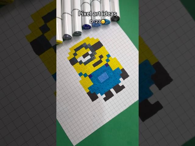 Minions  #pixel #pixelartideas #pixelart #dispicableme #minions