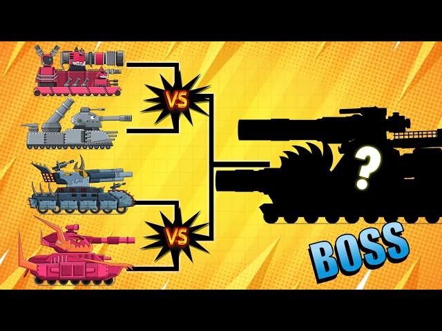 КАРЛ прокачка уровней - Мультики про танки- Colorful Cartoons about tanks  - Boss tanker