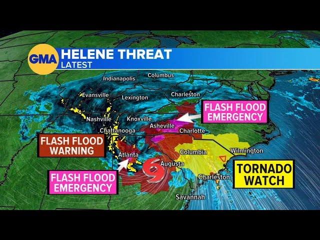 Hurricane Helene roars ashore; monster storm slams Florida as Category 4