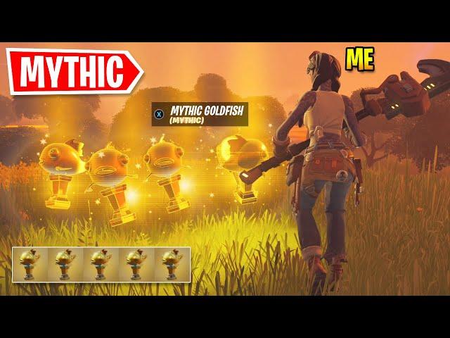 What Happens When ONE Player Get's 5 MYTHIC GOLDFISH? (broke fortnite)