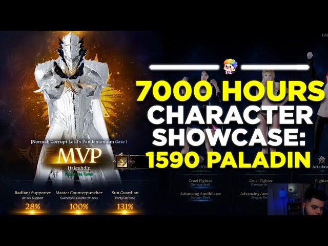 Lost Ark: 7000 Hours Character Showcase: 1590 Paladin